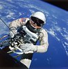 Astronaut Ed White Making First American Space Walk, 120 Miles Above the Pacific Ocean